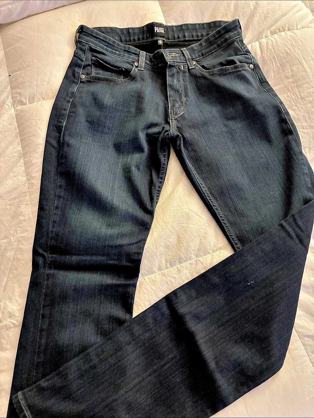 Paige Federal Skinny Jeans Black Waist 29
